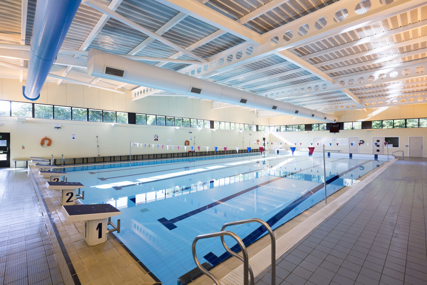 Guildford High School Swimming Pool - Castellated Steel Frame