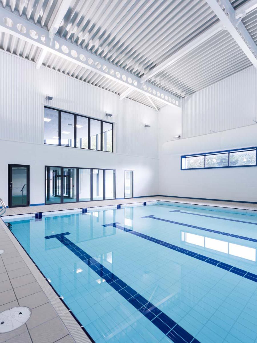 Guildford High School Swimming Pool - Castellated Steel Frame