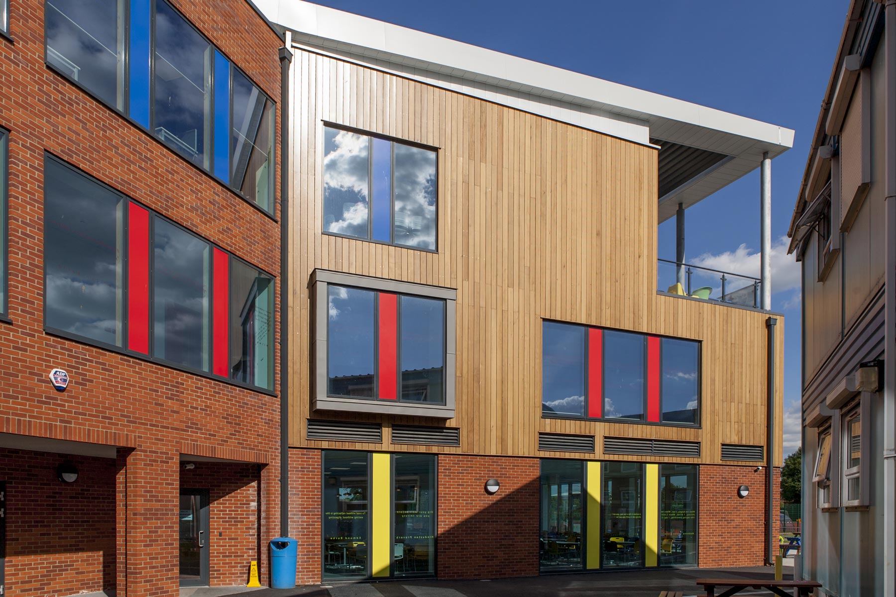 Tolworth Girls' School Sixth Form Centre - Timber, Brick and Glazed Facade