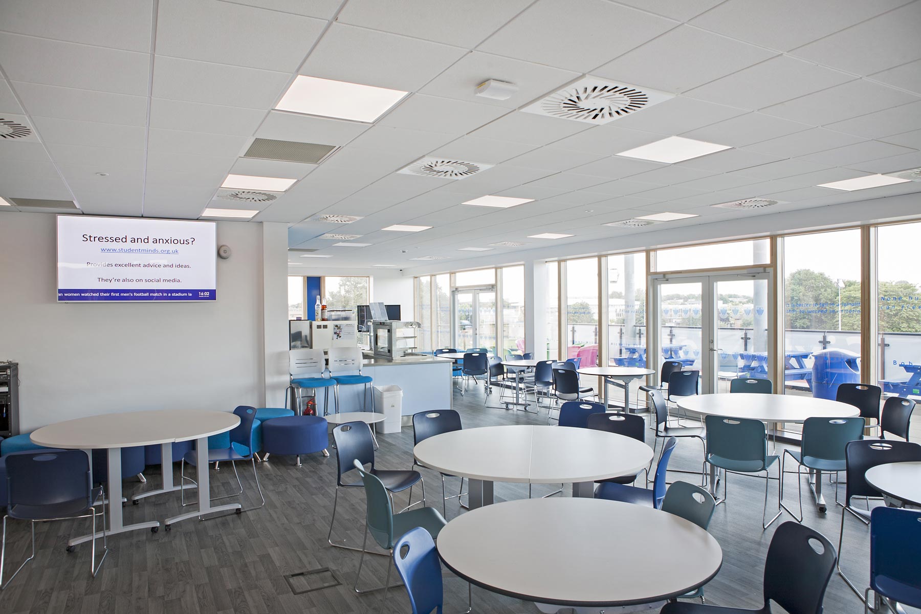 Tolworth Girls' School Sixth Form Centre - Common Room and Terrace