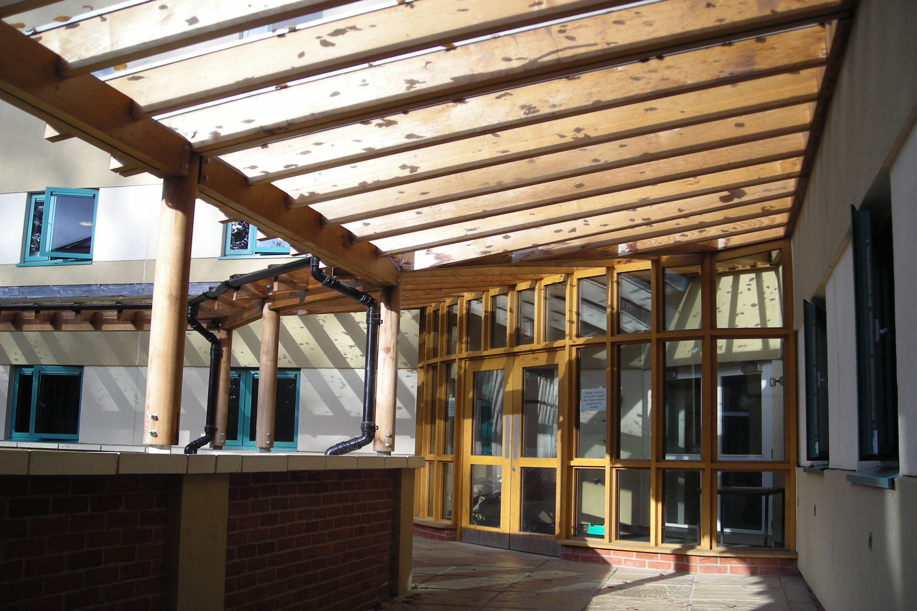 The Oratory School Boarding Houses - New Timber Frame Entrance and Cloister